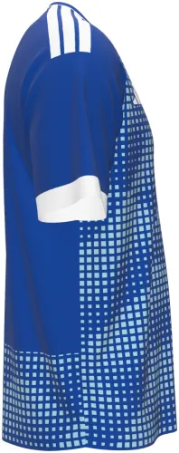Camisa titular do Neom SC 2026 - 2027 azul com quadriculado que se dissolve, frente e costas