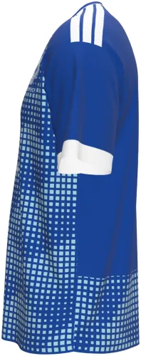 Camisa titular do Neom SC 2026 - 2027 azul com quadriculado que se dissolve, frente e costas