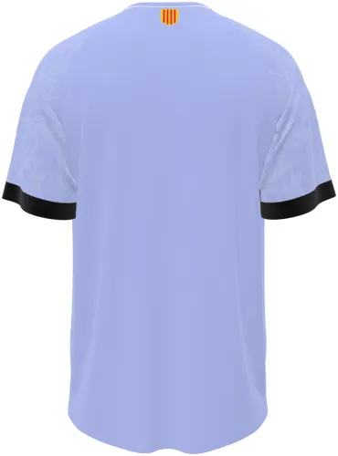 Camisa terceiro uniforme do Olympique de Marselha 2026 - 2027 lilás com folhagem tom sobre tom, frente e costas