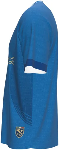 Camisa terceiro uniforme do Palmeiras 2026 azul com a cruz de Savoia, frente e costas