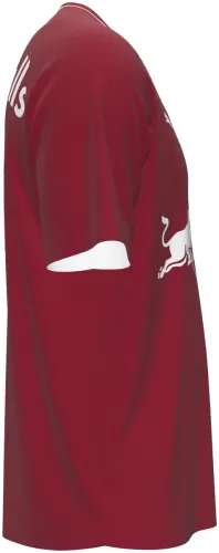 Camisa visitante do RB Salzburg 2026 - 2027 vinho com os dois touros em branco, frente e costas
