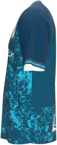 Camisa visitante do SC Braga 2026 - 2027 azul-petróleo com textura craquelê, frente e costas
