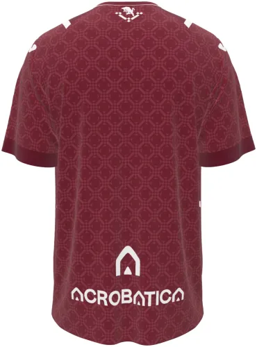 Camisa titular do Torino FC 2026 - 2027 grená com ornamento tom sobre tom, frente e costas
