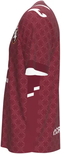 Camisa titular do Torino FC 2026 - 2027 grená com ornamento tom sobre tom, frente e costas