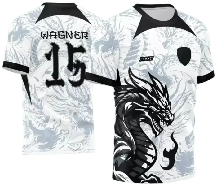 Interclasse 2025: Arte de Camiseta Escolar com Estilo Dragão