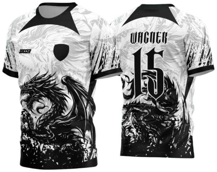 Interclasse 2025: Arte de Camiseta Escolar com Estilo Dragão