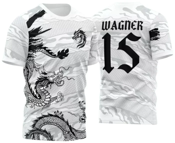 Interclasse 2025: Arte de Camiseta Escolar com Estilo Dragão