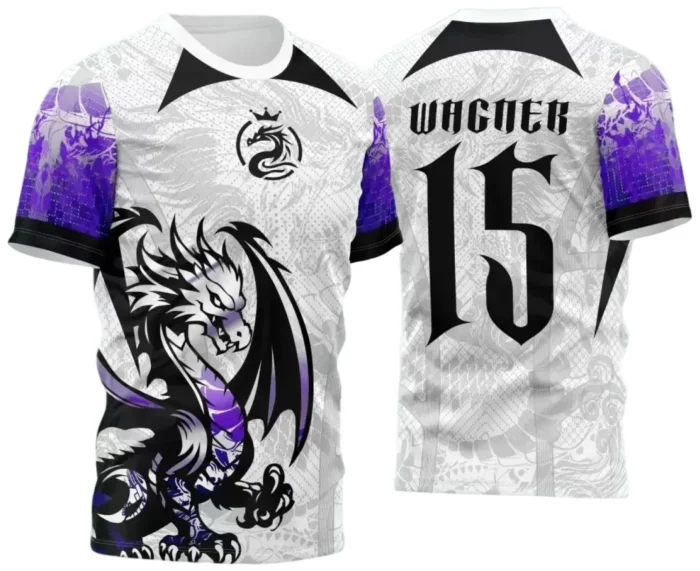 Interclasse 2025: Arte de Camiseta Escolar com Estilo Dragão