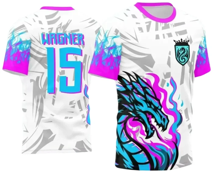 Interclasse 2025: Arte de Camiseta Escolar com Estilo Dragão