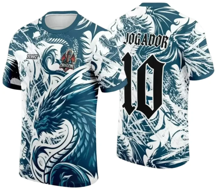 Interclasse 2025: Arte de Camiseta Escolar com Estilo Dragão