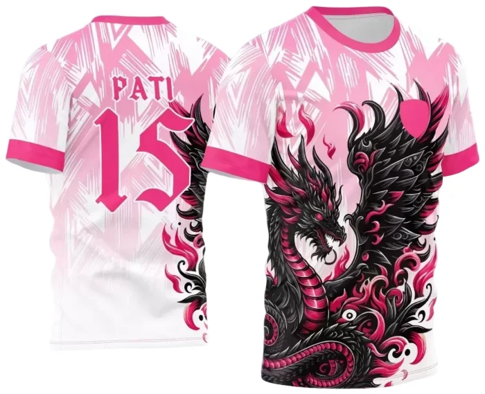 Interclasse 2025: Arte de Camiseta Escolar com Estilo Dragão