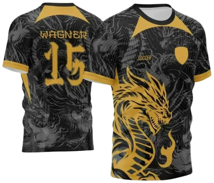 Interclasse 2025: Arte de Camiseta Escolar com Estilo Dragão