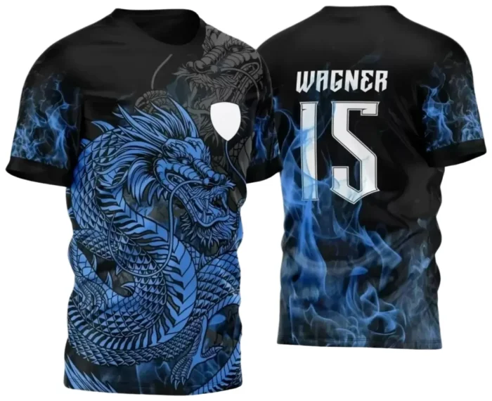 Interclasse 2025: Arte de Camiseta Escolar com Estilo Dragão