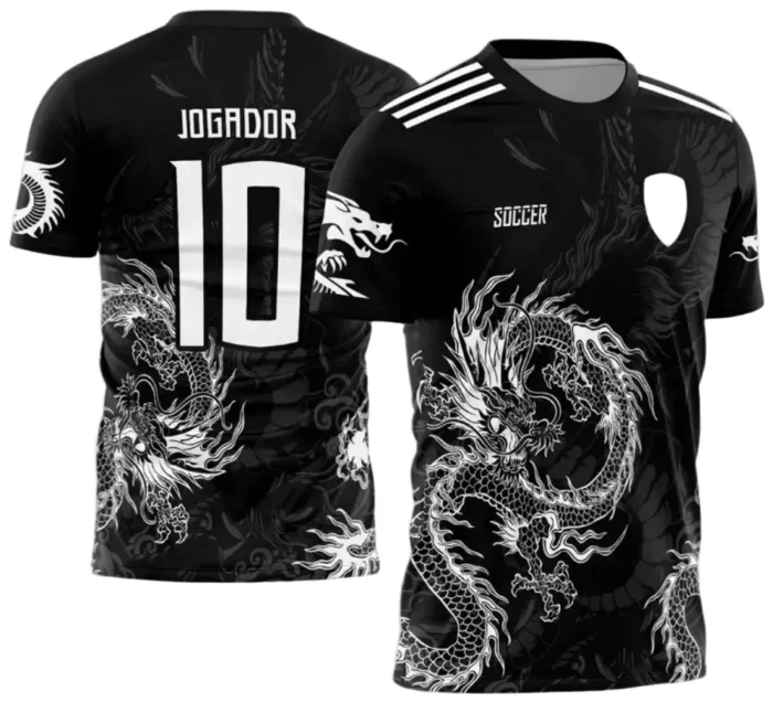 Interclasse 2025: Arte de Camiseta Escolar com Estilo Dragão