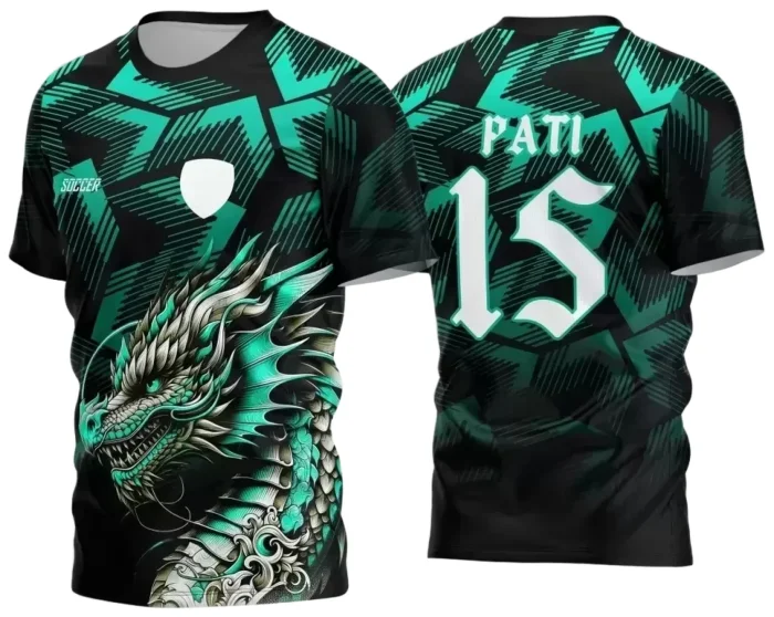 Interclasse 2025: Arte de Camiseta Escolar com Estilo Dragão