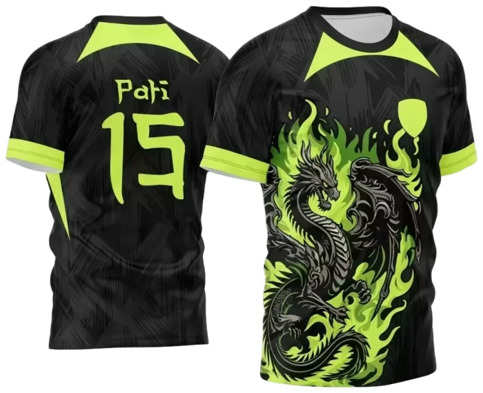 Interclasse 2025: Arte de Camiseta Escolar com Estilo Dragão