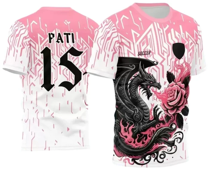 Interclasse 2025: Arte de Camiseta Escolar com Estilo Dragão