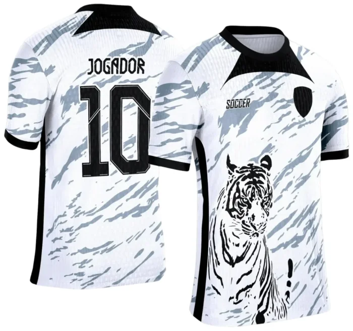 Interclasse 2025: Arte Vetor de Camiseta Escolar com Estilo Tigre