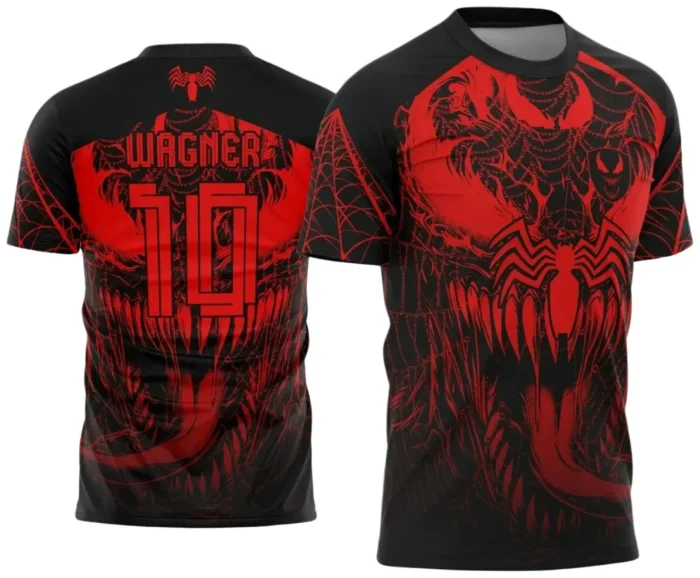 Interclasse 2025: Arte Vetor de Camiseta Escolar com Estilo Venom