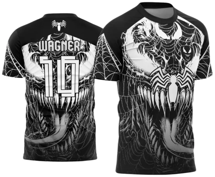 Interclasse 2025: Arte Vetor de Camiseta Escolar com Estilo Venom