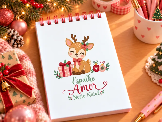Kit digital com 12 capas para Bloquinhos A6 de Natal em PDF