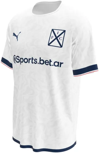 Camisa visitante do CA Independiente 2026 branca com arabesco tom sobre tom, frente e costas