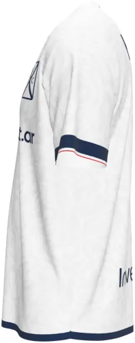 Camisa visitante do CA Independiente 2026 branca com arabesco tom sobre tom, frente e costas