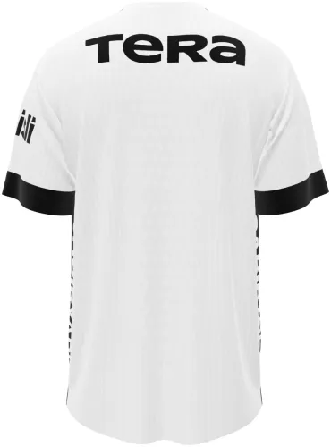 Camisa titular do Beşiktaş 2026 - 2027 branca com punho preto, frente e costas