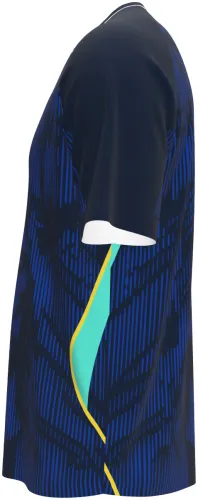 Camisa conceito do Brasil 2026 azul-marinho com o rosto do Cristo Redentor, frente e costas