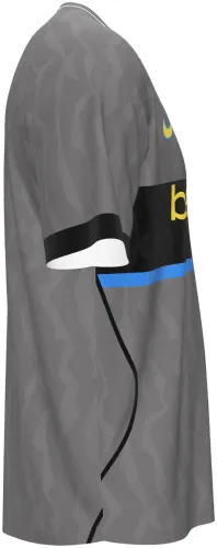 Camisa terceiro uniforme do Inter de Milão 2026 - 2027 cinza com faixa preta no peito, frente e costas