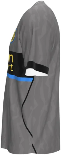Camisa terceiro uniforme do Inter de Milão 2026 - 2027 cinza com faixa preta no peito, frente e costas