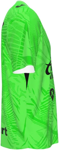 Camisa titular do Juárez FC 2026 - 2027 verde-neon com folhagem tom sobre tom, frente e costas