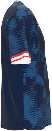 Camisa visitante da Malásia 2026 - 2027 azul-marinho com listras de tigre, frente e costas