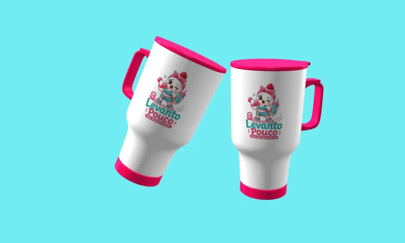 Canecas maraomba divertida e fofa, perfeita para animar turmas de academia e amantes do mundo fitness.