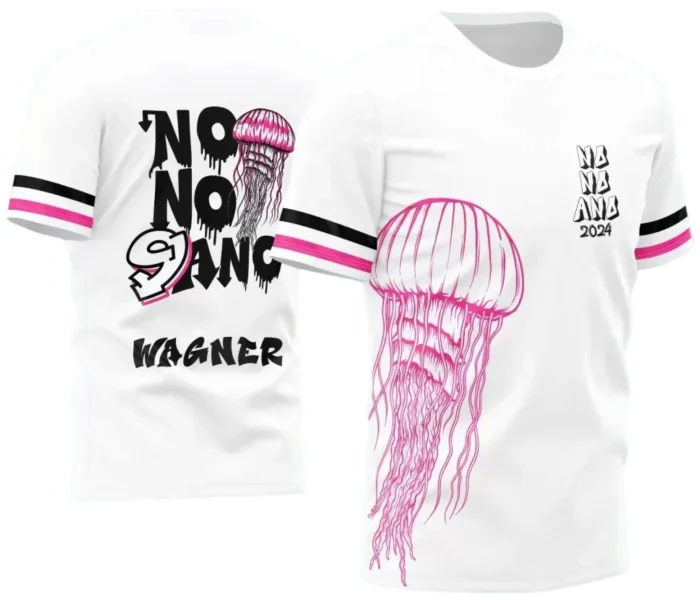 Template para Camisa Nono Ano Água-Viva