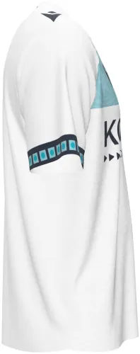 Camisa visitante do CA Osasuna 2026 - 2027 branca com faixa azul de rosetas, frente e costas