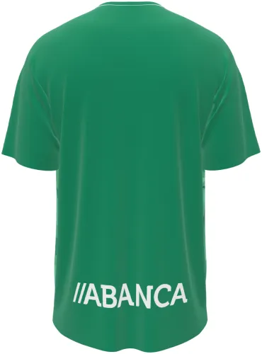 Camisa de goleiro do Celta de Vigo 2026 - 2027 verde com formas quebradas, frente e costas