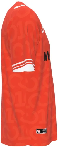 Camisa de centenário da Fiorentina 2026 - 2027 metade laranja com 1926 repetido, frente e costas