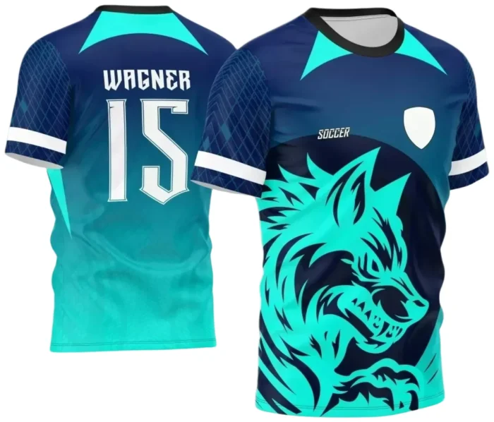 Template para Camisa Interclasse Lobo Degradê