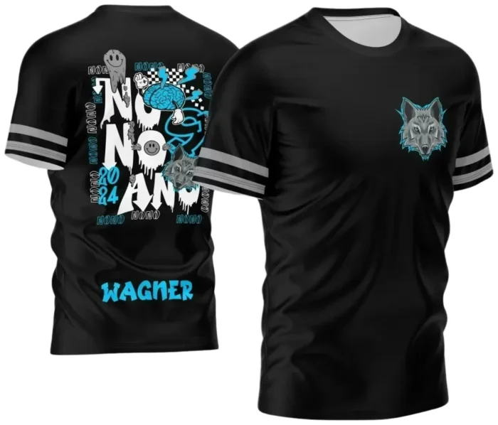 Template para Camisa Nono Ano Lobo