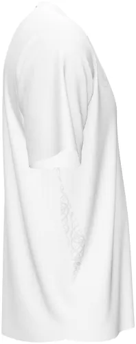 Camisa terceiro uniforme da Noruega 2026 toda branca com escudo em relevo, frente e costas