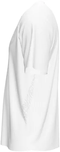 Camisa terceiro uniforme da Noruega 2026 toda branca com escudo em relevo, frente e costas