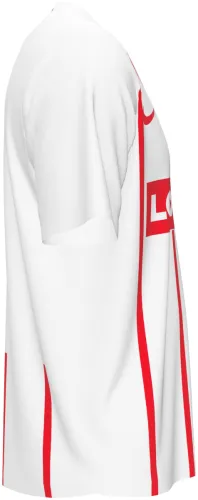 Camisa visitante do SC Freiburg 2026 - 2027 branca com filetes vermelhos, frente e costas