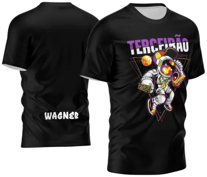 Template para Camisa Terceirão Astronauta