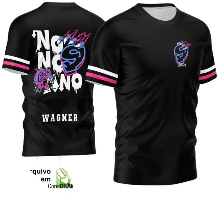 Template para Camisa Nono Ano Tigre