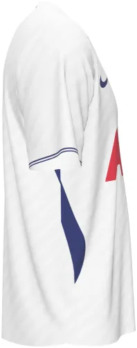 Camisa titular do Tottenham Hotspur 2026 - 2027 branca com textura diagonal, frente e costas