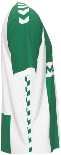 Camisa titular do Werder Bremen 2026 - 2027 com faixas verdes e brancas, frente e costas