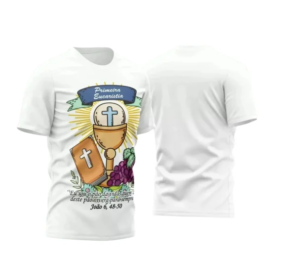  Arte Estampa - Camisa Religião - Eucaristia - 2024 - 2025