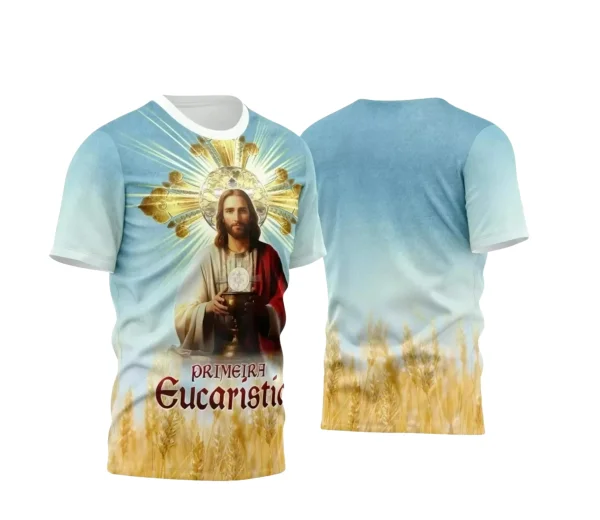  Arte Estampa - Camisa Religião - Eucaristia - 2024 - 2025