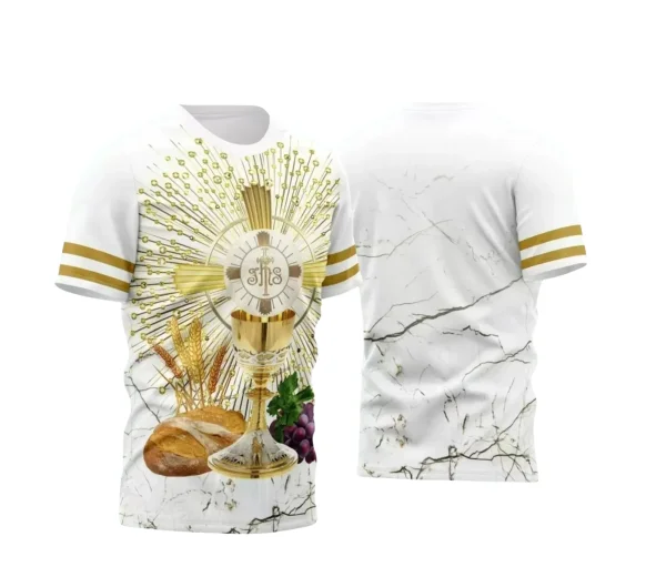  Arte Estampa - Camisa Religião - Eucaristia - 2024 - 2025